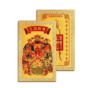 Bùa Ngũ Lộ Thần Tài - đã Trì Chú, Khai Quang, Điểm nhãn
